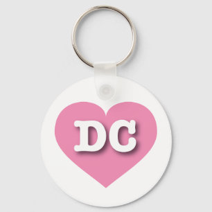 DC Roze hart - Ik hou van DC Sleutelhanger