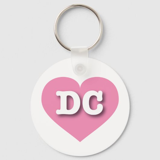 DC Roze hart - Ik hou van DC Sleutelhanger (Voorkant)