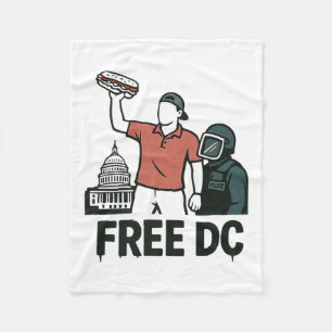 DC Sandwich Guy The Sandwich Guy Gratis DC Premium Fleece Deken