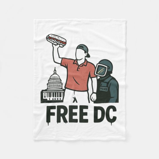 DC Sandwich Guy The Sandwich Guy Gratis DC Premium Fleece Deken (Voorkant)