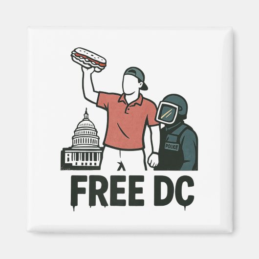 DC Sandwich Guy The Sandwich Guy Gratis DC Premium Magneet (Voorkant)
