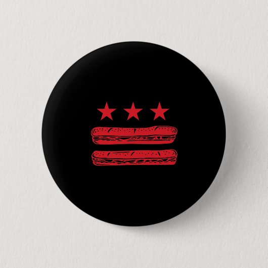 Dc Sandwich Man Weerstaat Sandwich Gooier Anti-ijs Ronde Button 5,7 Cm (Voorkant)