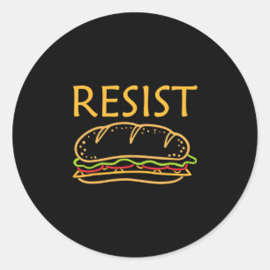 Dc Sandwich Man Weerstaat Sandwich Gooier Anti-ijs Ronde Sticker