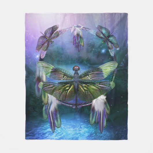 DC_Spirit van de Dragonfly Art Fleece Blanket Deken (Voorkant)