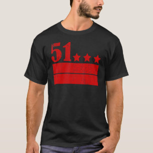  DC-staat Washington DC-vlag T-shirt