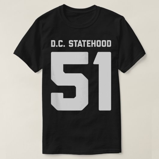 DC-staatshood 51 Zip T-shirt (Design voorkant)