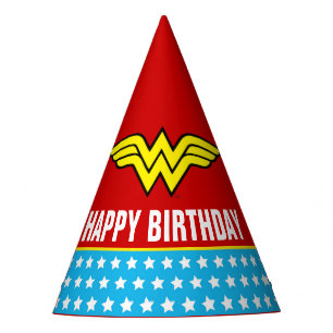 DC-strips Dagen Wonder Woman Feesthoedjes
