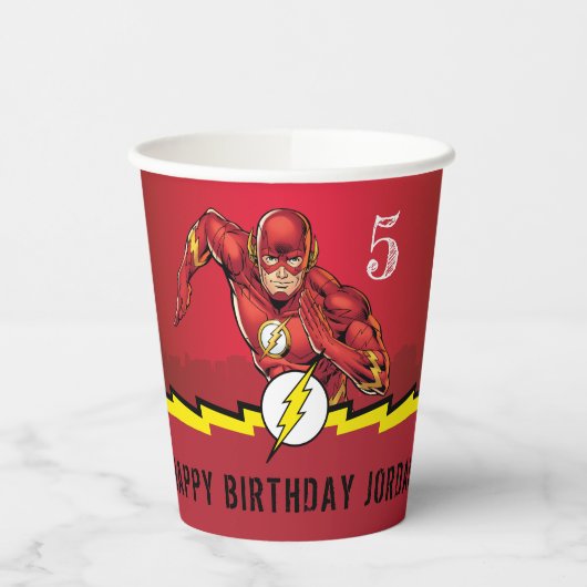 DC-strips | De Flash Birthday Papieren Bekers (Links)