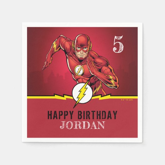 DC-strips | De Flash Birthday Servet (Voorkant)