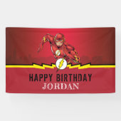 DC-strips | De Flash Birthday Spandoek (Horizontaal)