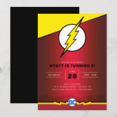 DC-strips - De Flash | Geboortedag Kaart (Voorkant / Achterkant)