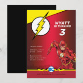 DC-strips - De Flash | Geboortedag Kaart (Voorkant / Achterkant)