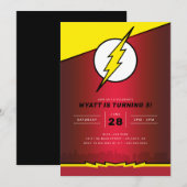 DC-strips - De Flash | Geboortedag Kaart (Voorkant / Achterkant)