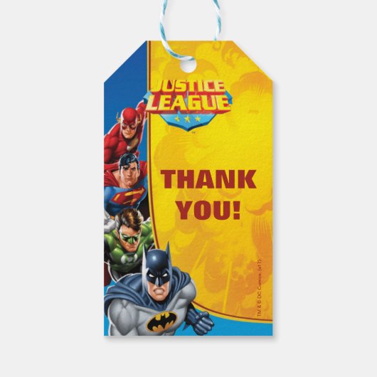 DC-strips | Justice League - Birthday Cadeaulabel (Achterkant)