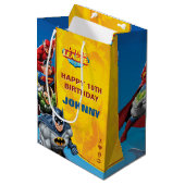 DC-strips | Justice League - Birthday Medium Cadeauzakje (Voorkant Gekanteld)