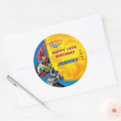 DC-strips | Justice League - Birthday Ronde Sticker (Envelop)