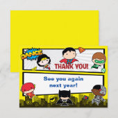 DC-strips | Justice League - Chibi Birthday Bedankkaart (Voorkant / Achterkant)