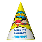 DC-strips | Justice League - Chibi Birthday Feesthoedjes (Voorkant)