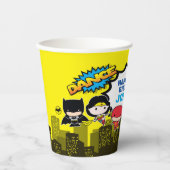 DC-strips | Justice League - Chibi Birthday Papieren Bekers (Voorkant)