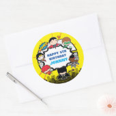 DC-strips | Justice League - Chibi Birthday Ronde Sticker (Envelop)