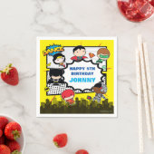 DC-strips | Justice League - Chibi Birthday Servetten (Insitu)