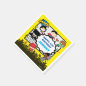 DC-strips | Justice League - Chibi Birthday Servetten (Hoek)