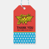 DC-strips | Logo Wonder Woman | Fijne verjaardag Cadeaulabel (Achterkant)