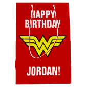 DC-strips | Logo Wonder Woman | Fijne verjaardag Medium Cadeauzakje (Voorkant)