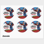 DC-strips | Superman - Birthday Ronde Sticker (Vel)