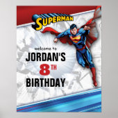 DC-strips | Superman Birthday Welkomstteken Poster (Voorkant)