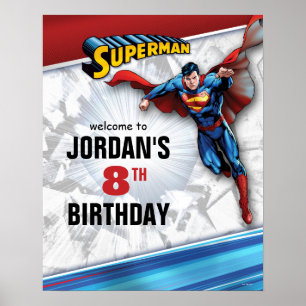 DC-strips   Superman Birthday Welkomstteken Poster