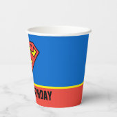 DC-strips | Superman Classic Logo - Birthday Papieren Bekers (Achterkant)
