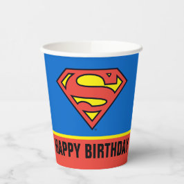 DC-strips | Superman Classic Logo - Birthday Papieren Bekers