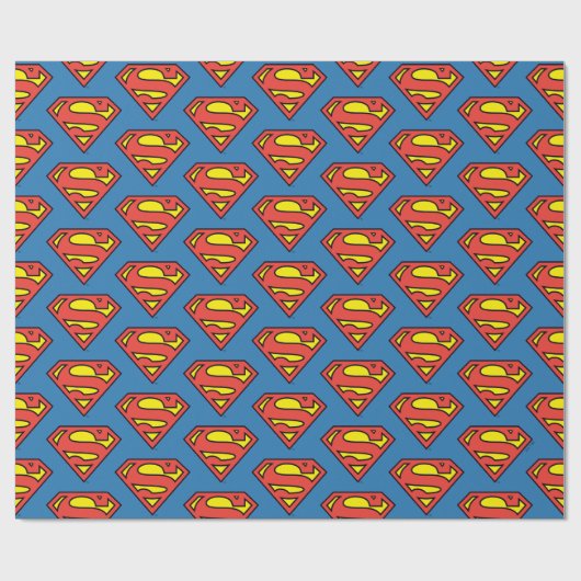 DC-strips | Superman | Klassieke Logo Cadeaupapier (Vlak)