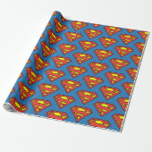 DC-strips | Superman | Klassieke Logo Cadeaupapier (Uitgerold)