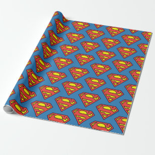 DC-strips   Superman   Klassieke Logo Cadeaupapier