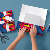 DC-strips | Superman | Klassieke Logo Cadeaupapier