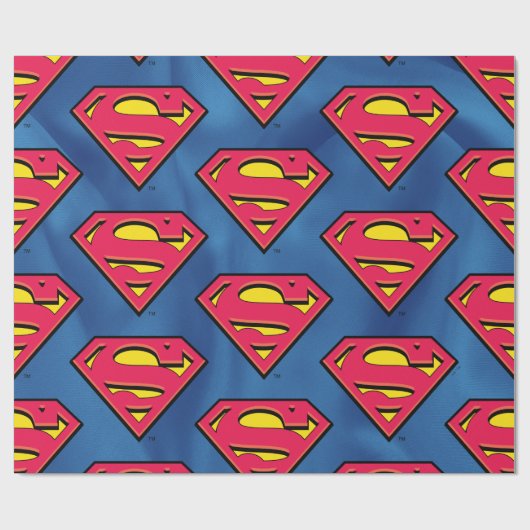 DC-strips | Superman | Klassieke Logo Cadeaupapier (Vlak)