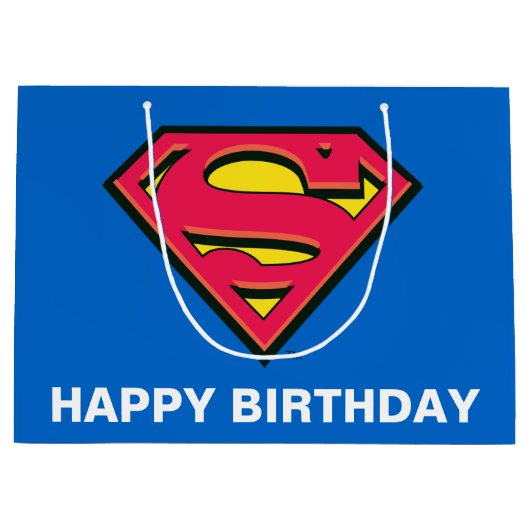 DC-strips | Superman | Klassieke Logo Groot Cadeauzakje (Voorkant)