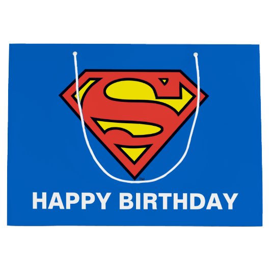 DC-strips | Superman | Klassieke Logo Large Cadeautasje (Voorkant)