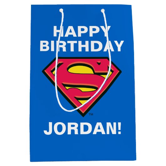 DC-strips | Superman | Klassieke Logo Medium Cadeauzakje (Voorkant)