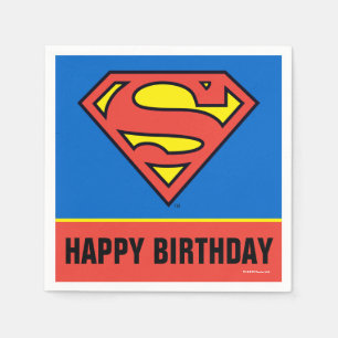 DC-strips   Superman   Klassieke Logo Servetten