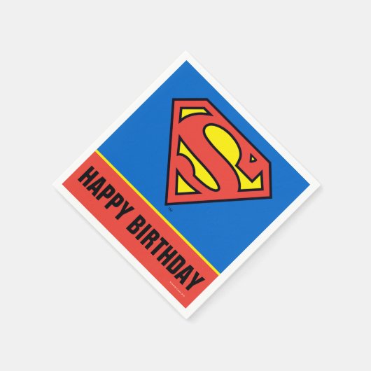 DC-strips | Superman | Klassieke Logo Servetten (Hoek)