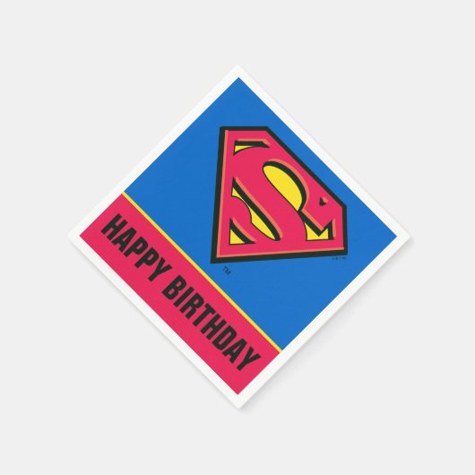 DC-strips | Superman | Klassieke Logo Servetten (Hoek)