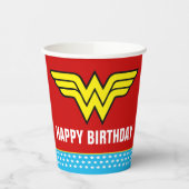 DC-strips | Woeddag Wonder Woman Papieren Bekers (Links)