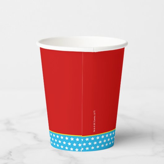 DC-strips | Woeddag Wonder Woman Papieren Bekers (Rechts)