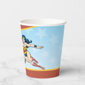 DC-strips | Woeddag Wonder Woman Papieren Bekers (Achterkant)