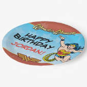 DC-strips | Woeddag Wonder Woman Papieren Bordje (Gekanteld)