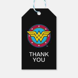 DC-strips   Wonder Woman Circle & Stars Logo Cadeaulabel