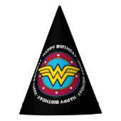 DC-strips | Wonder Woman Circle & Stars Logo Feesthoedjes (Voorkant)